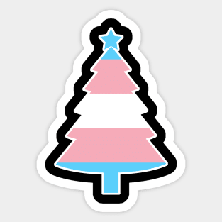 Christmas Tree LGBT Flag Trangender Sticker